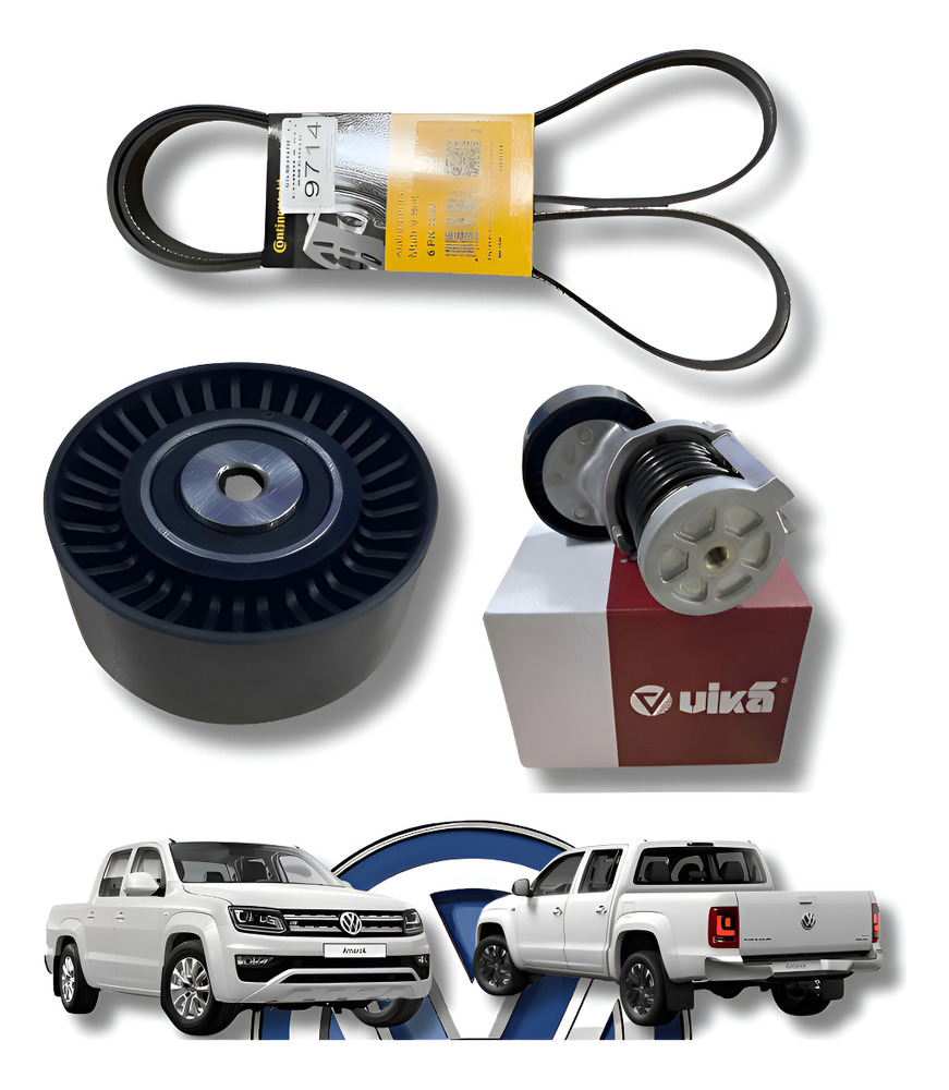 Kit Correa + Tensor Dinamico + Polea Guia Vw Amarok 2.0 - Imagen 4