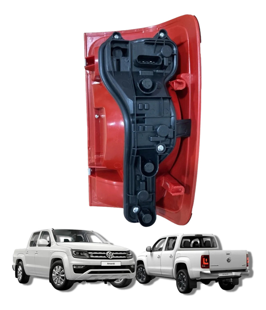 Farol Trasero Derecho Copiloto Vw Amarok 2.0 2010-2025 Derecho/pasajero Rojo - Imagen 2